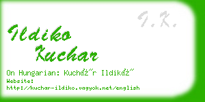 ildiko kuchar business card